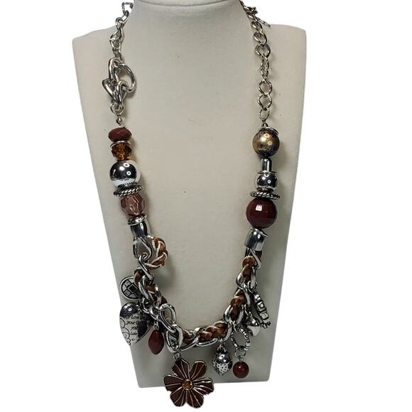 Religious Love The Lord Your God With All Your Heart Charm Necklace Spiritual - Picture 1 of 8